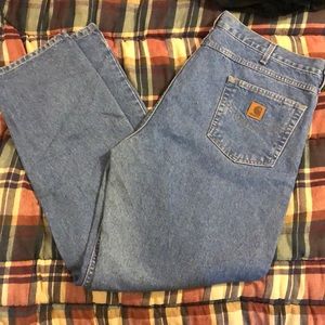 Blue carhartt jeans. SIZE:42X32